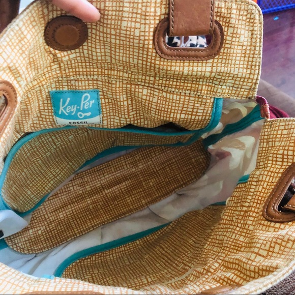 Fossil Floral Coated Canvas KeyPer Tote - Picture 5 of 5